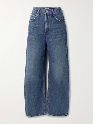 Low Curve Mid-Rise Wide-Leg Jeans