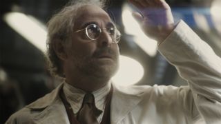 Stanley Tucci as Abraham Erskine in Captain America: The First Avenger