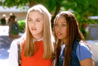 The movie "Clueless", written and directed by Amy Heckerling. Seen here from left, Alicia Silverstone (as Cher Horowitz) and Stacey Dash (as Dionne Davenport). Theatrical wide release, Friday, July 21, 1995