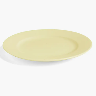 butter yellow dinner plate