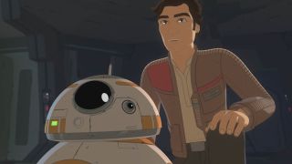 BB8 and Poe Dameron on Star Wars Resistance