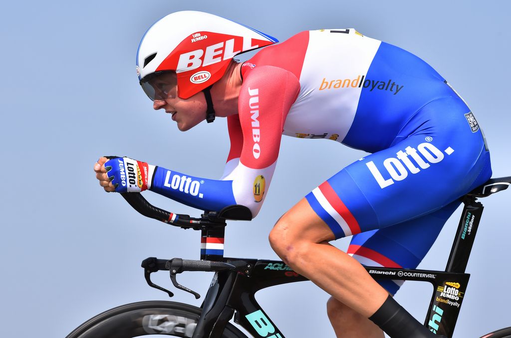 Wilco Kelderman (LottoNL-Jumbo) in the Dutch national colours