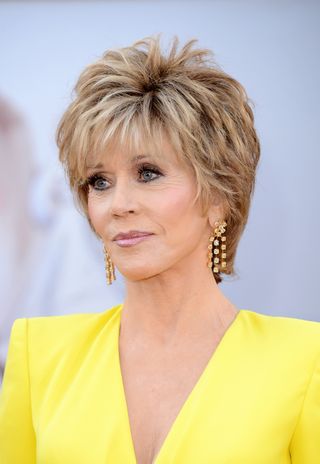 Jane Fonda arrives at the Oscars at Hollywood & Highland Center on February 24, 2013 in Hollywood, California