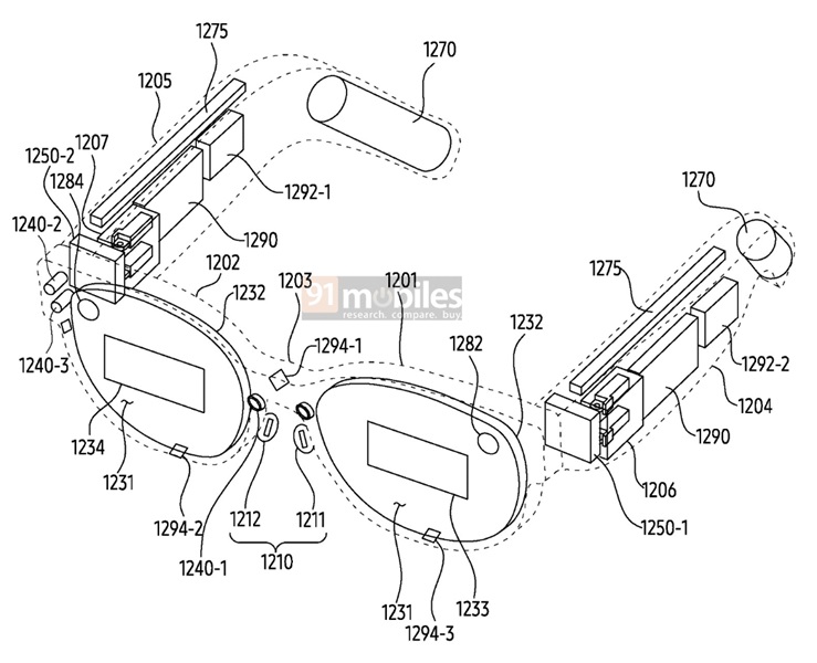 Samsung's latest XR headset patent includes an illustration of AR glasses.