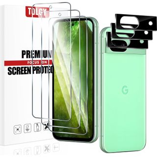 TQLGY 3 Pack Screen Protector for Google Pixel 8a with Camera Lens Protector