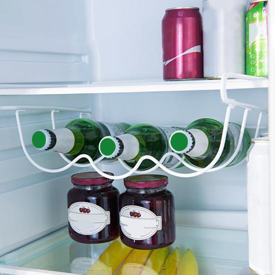 Fridge Wine Bottle Rack No Deformation Anti Slippage Kitchen Supplies Space Saving Sliding Refrigerator Rack for Home