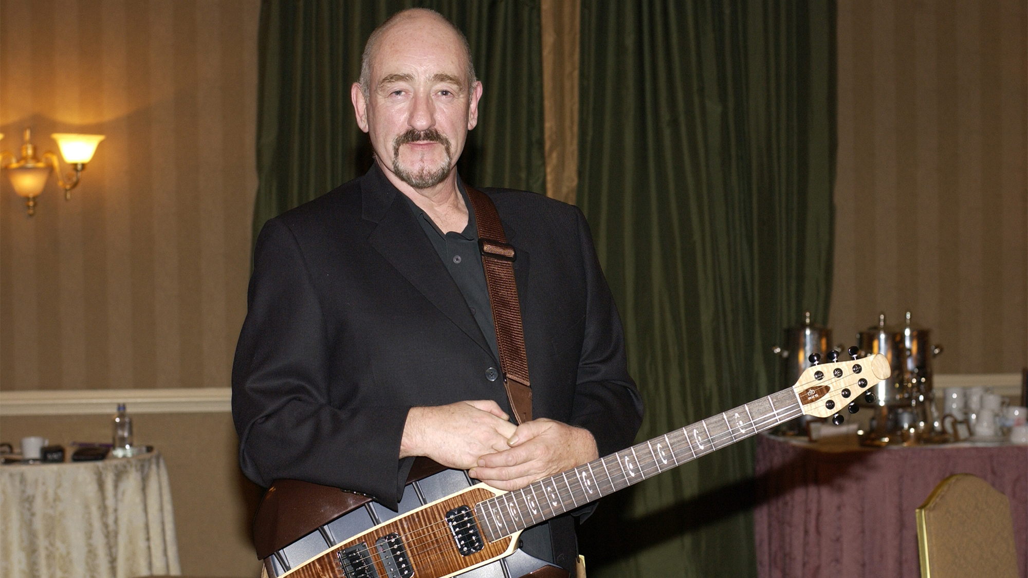 Dave Mason poses for a portrait backstage before he and his full band perform on March 8, 2003 in New York City.