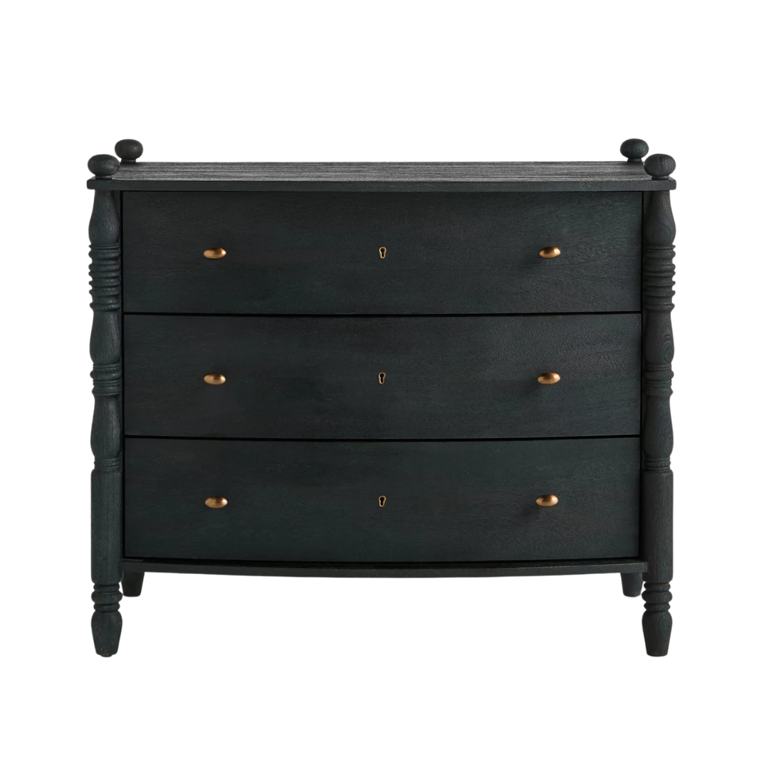 Spindle Three-Drawer Dresser
