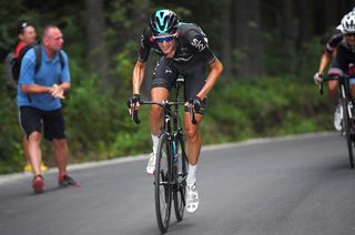 Wout Poels (Team Sky) attacks
