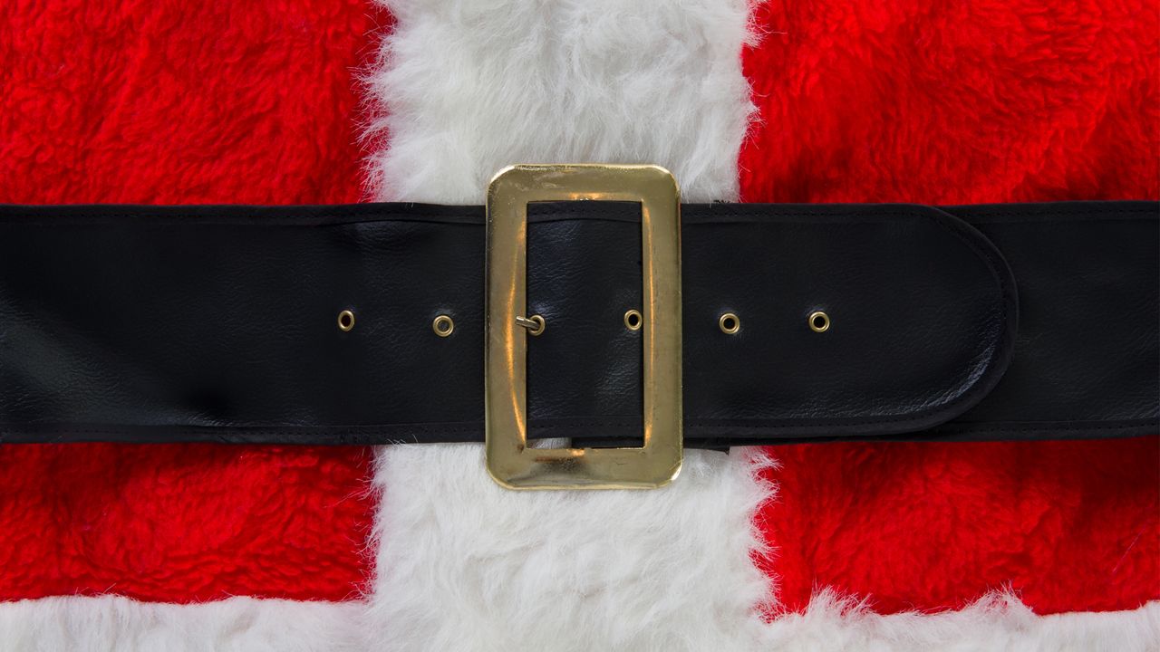 Santa Claus&#039; belt.