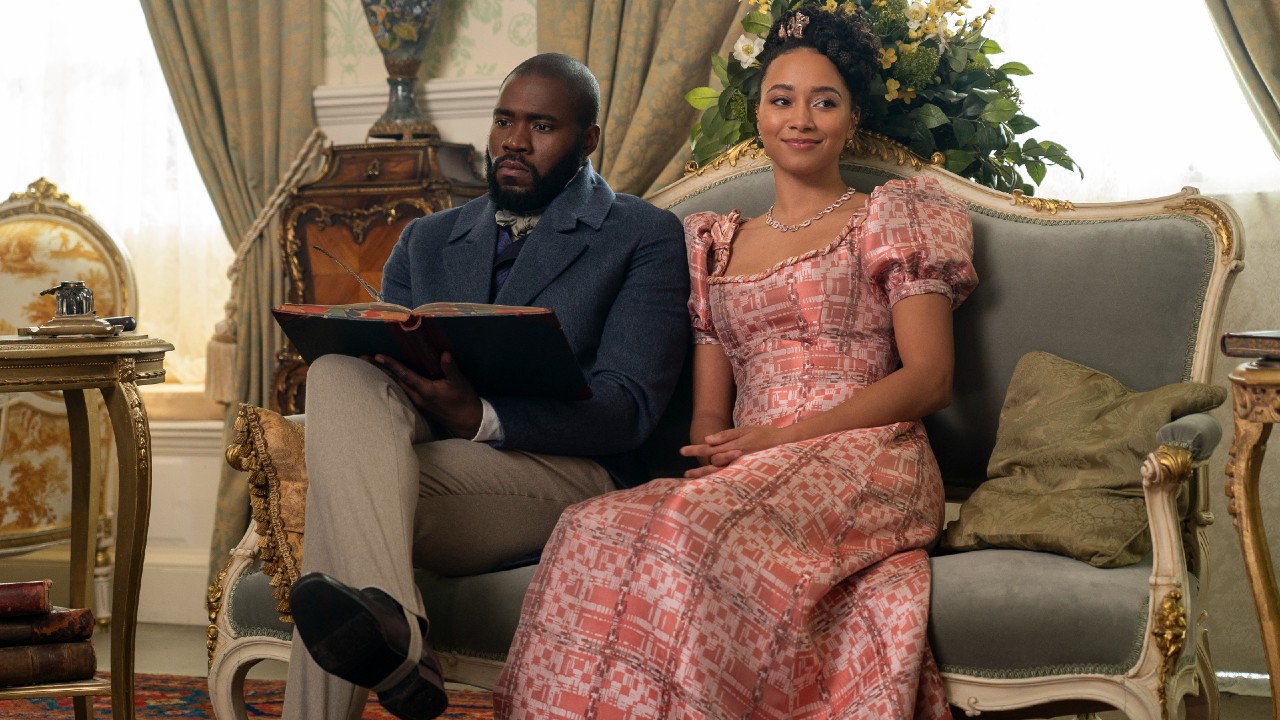 (L to R) Martins Imhangbe as Will Mondrich, Emma Naomi as Alice Mondrich