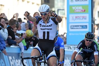 Marcel Kittel wins, Tour of Britain 2014 stage one