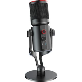 Product render of the AVerMedia Live Streamer MIC 350 (AM350) USB microphone.
