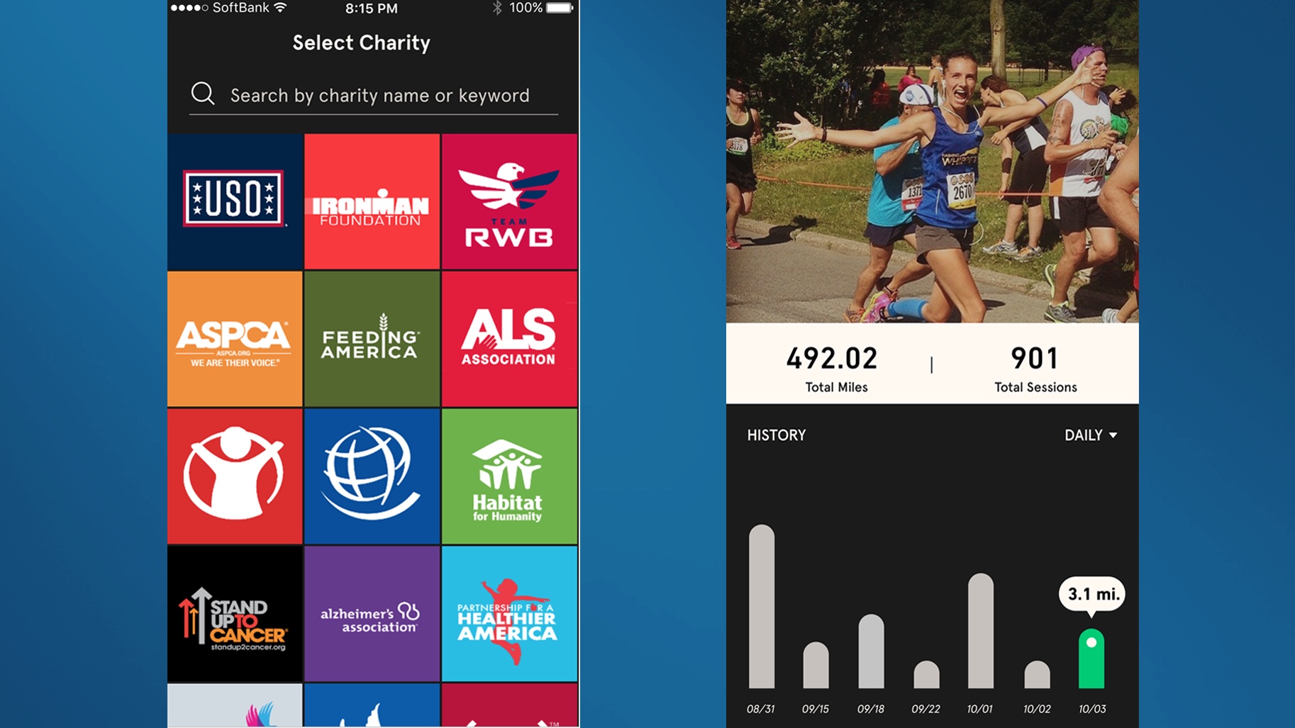 Running apps перевод. Adidas Running приложение. Приложение Charity Miles. Приложение Run меню. Черити Майлз.