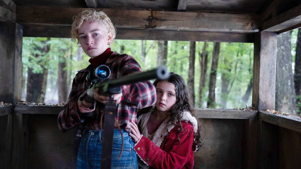 Julia Garner and Matilda Firth in &quot;Wolf Man&quot; (2025)