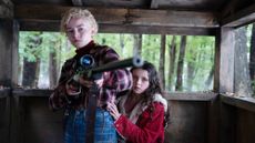 Julia Garner and Matilda Firth in "Wolf Man" (2025)