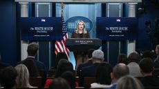 White House press secretary Karoline Leavitt holds a briefing.