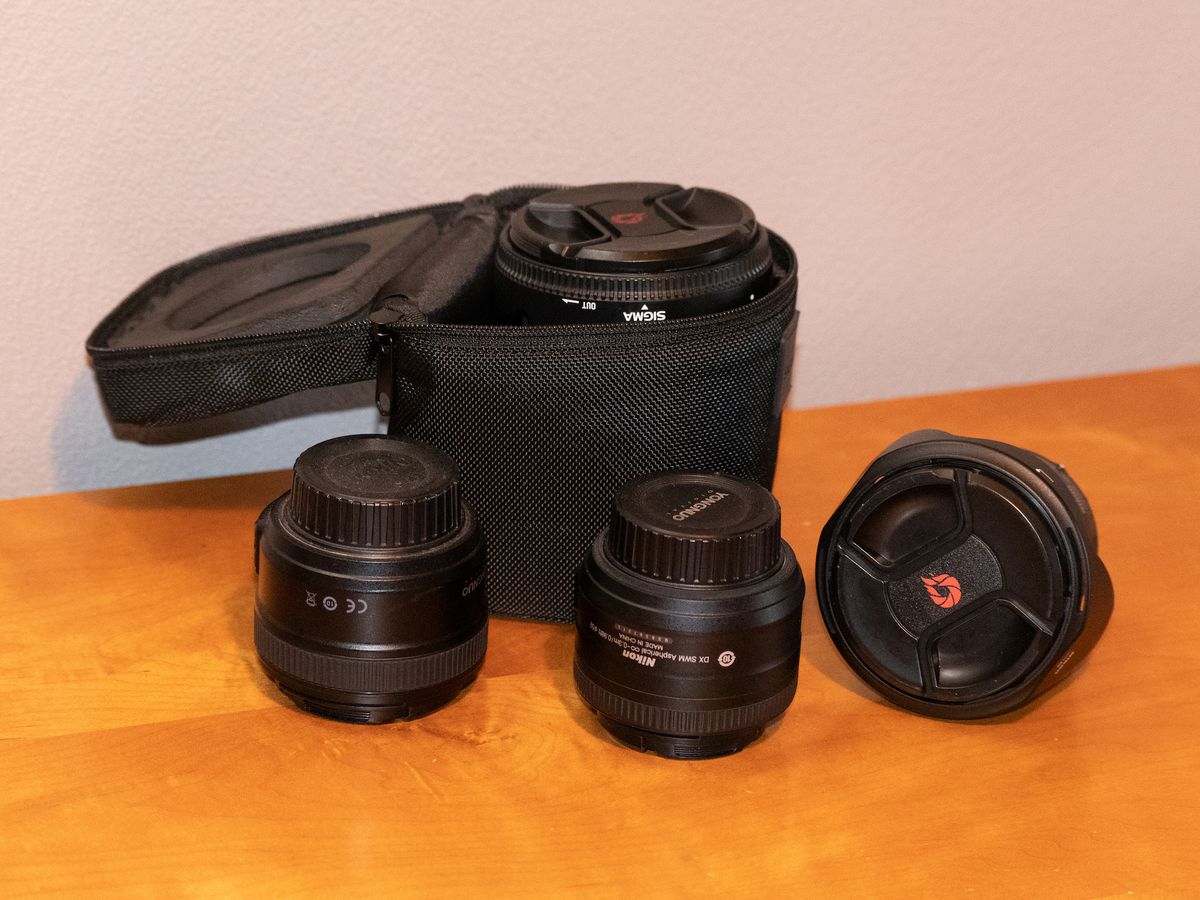 Archuu Camera Lens Case,Camera Lens Bag Pouch,Padded Thick Camera Lens Bag Shockproof Protective Pouch Case,Camera Lens Protector for DSLR Camera Lens 