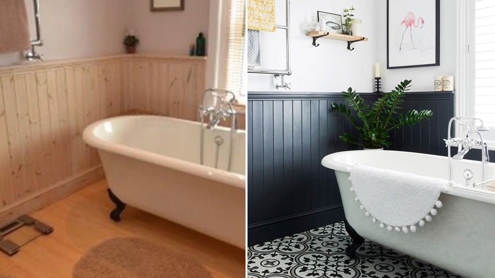 bathroom makeover split