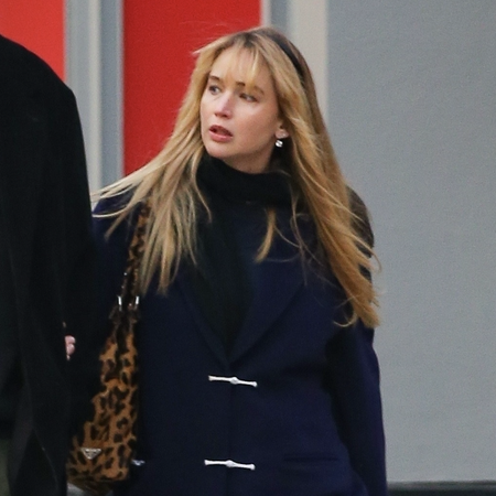 Jennifer Lawrence steps out for the first time since giving birth to her second child with husband Cooke Maroney. 03/14/25