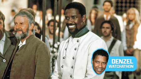 (L-R) Richard Briers and Denzel Washington in "Much Ado About Nothing" (1993)