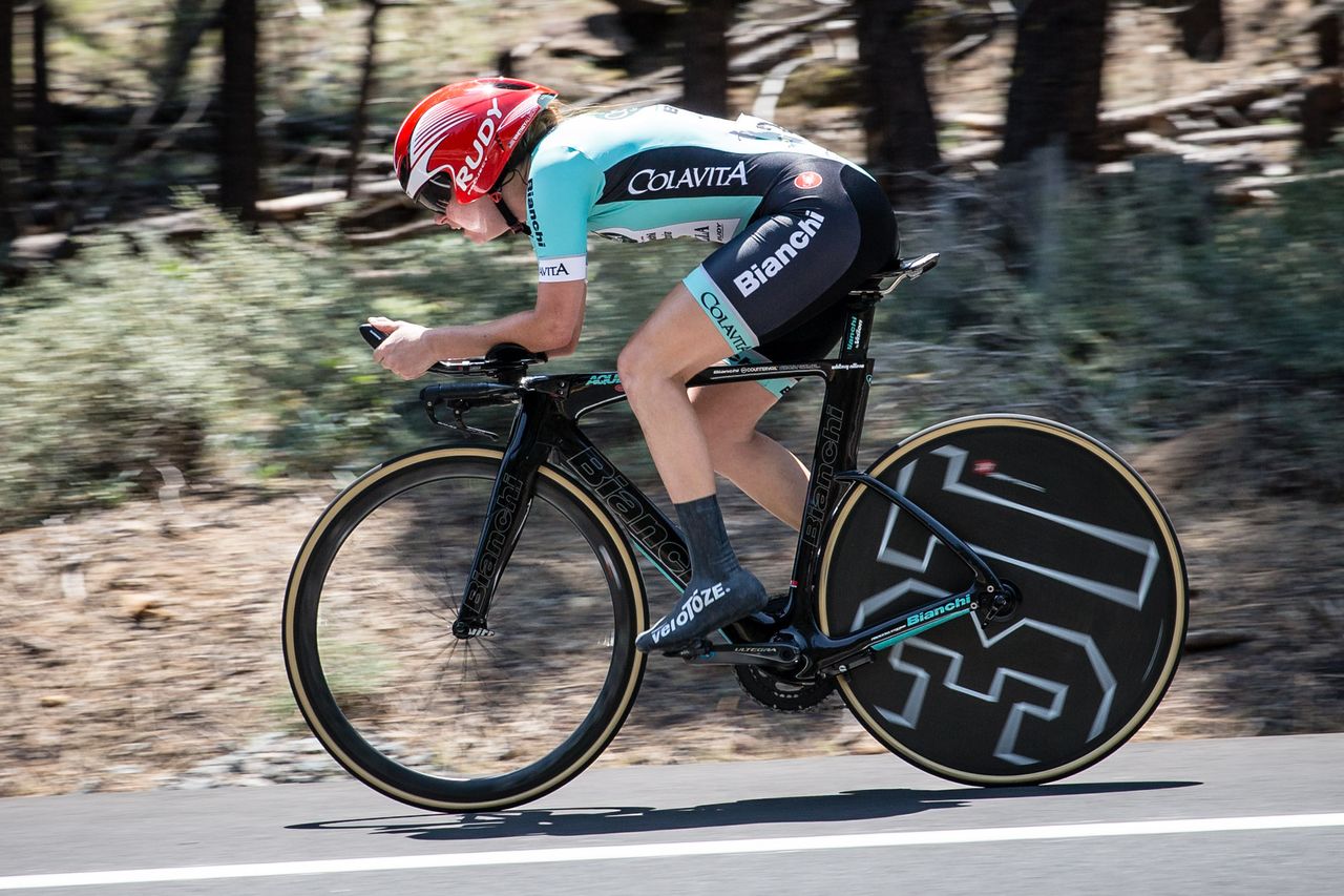 Whitney Allison (Colavita) coming in for 7th place
