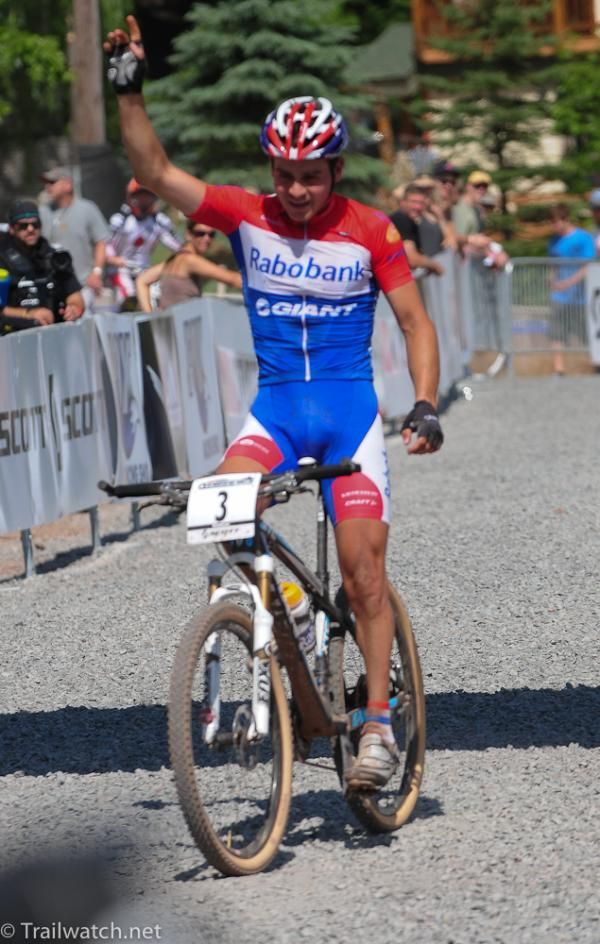 Michiel Van Der Heijden (Rabobank) taking the U23 victory