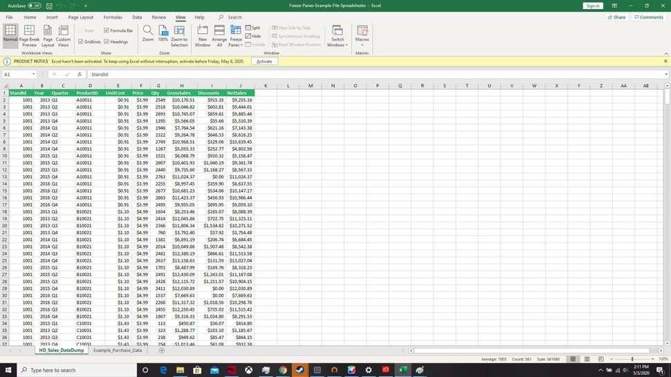 How to Freeze Rows and Columns in Excel | Laptop Mag