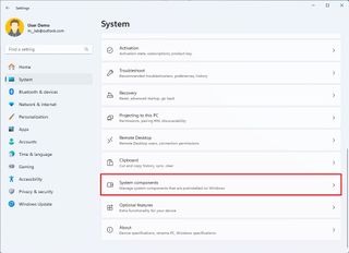 Windows 11 System components