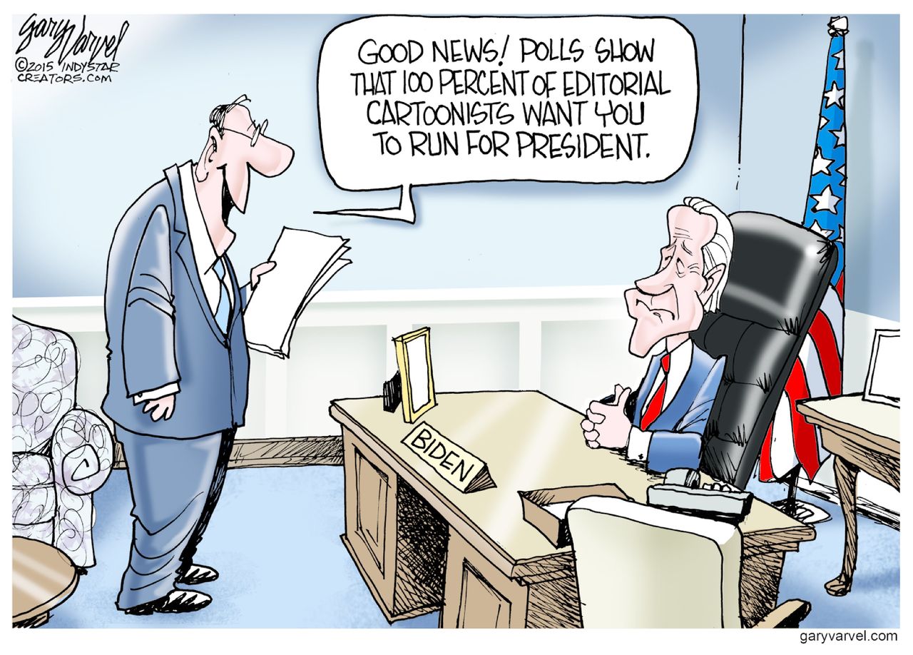 Political cartoon U.S. Joe Biden 2016