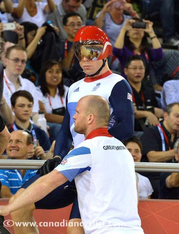 Chris Hoy, composed before the start of the first heat
