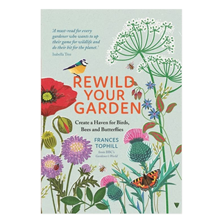 The book jacket for Rewild Your Garden