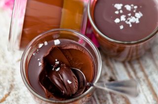 Salted caramel chocolate pots