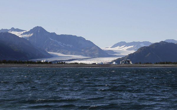 Two skiers were stranded on Bear Glacier in Alaska over the weekend.