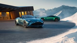 Aston Martin Vantage Roadster alongside the Aston Martin Vantage