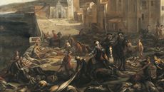 The painter Michel Serre's depiction of The Great Plague of Marseille in 1721. The epidemic was the last major plague outbreak in Western Europe, and killed over 100,000 people.