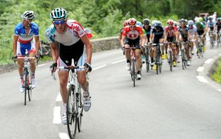 Jurgen Van Den Broeck (Omega Pharma-Lotto) launched a strong attack on the final climb