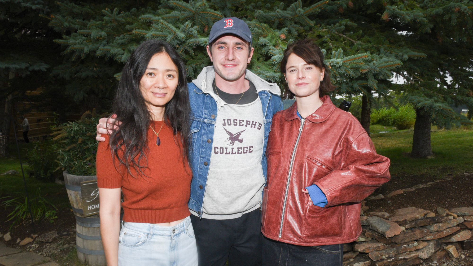 Chloe Zhao, Paul Mescal and Jessie Buckley attend the 2025 Telluride Film Festival