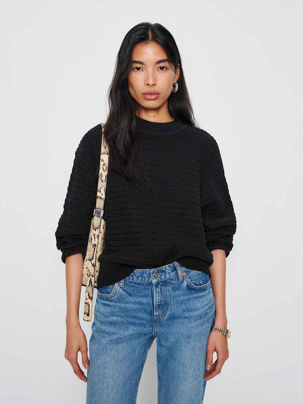 Collie Oversized Cotton Crew