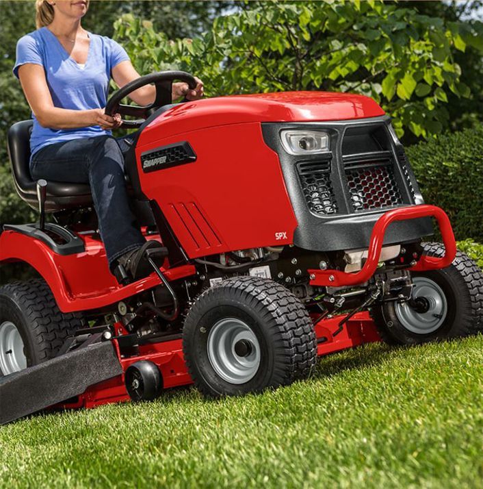 You can use the cruise control on the Snapper SPX 23/42 to set a consistent speed.