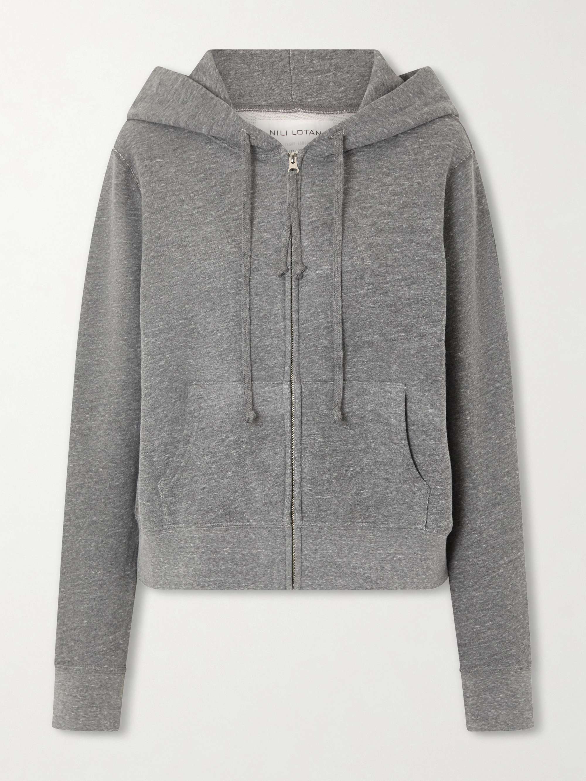Callie Hooded Jersey Zip-Up Sweater