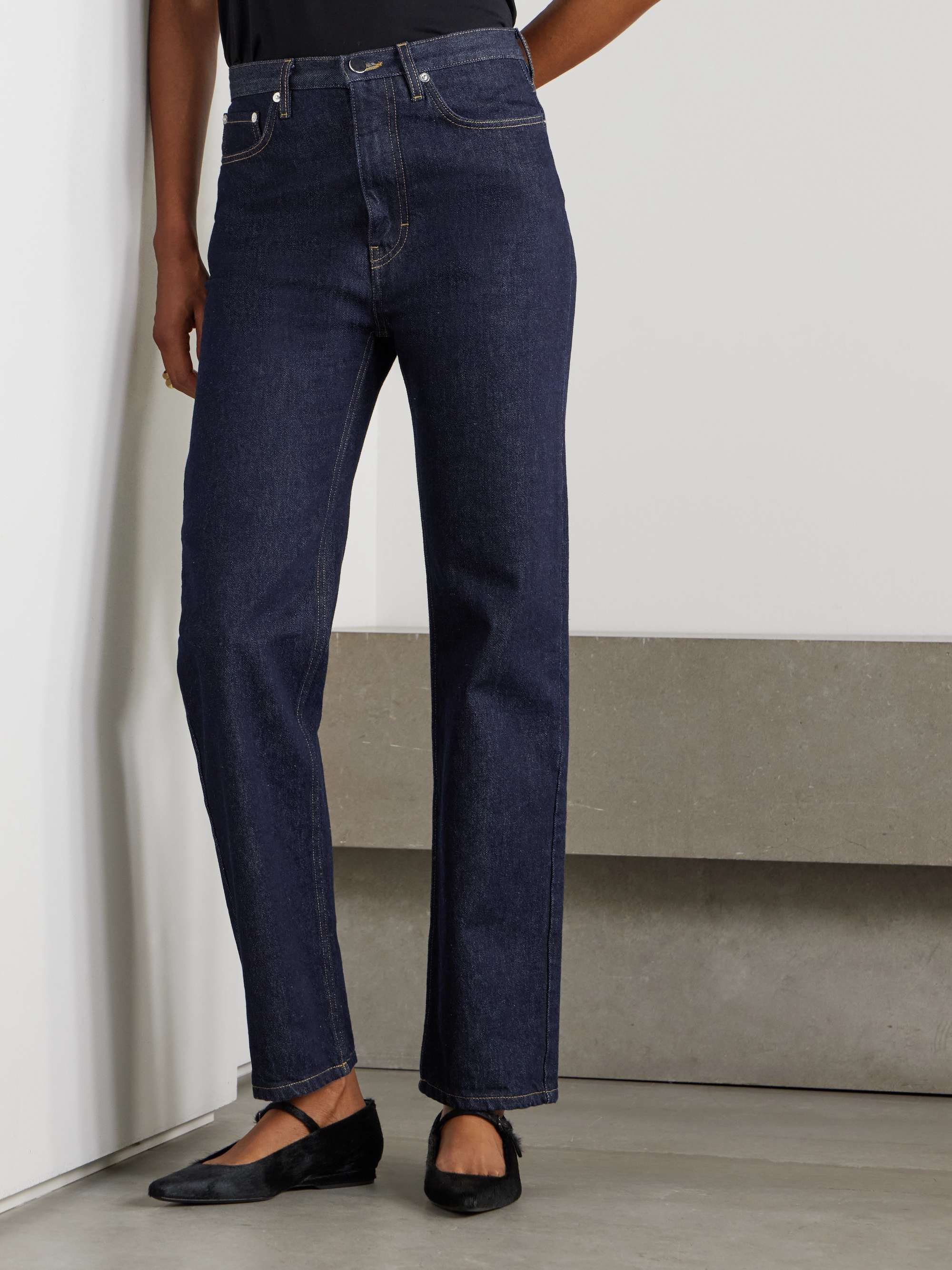 Jude Organic High-Rise Straight-Leg Jeans