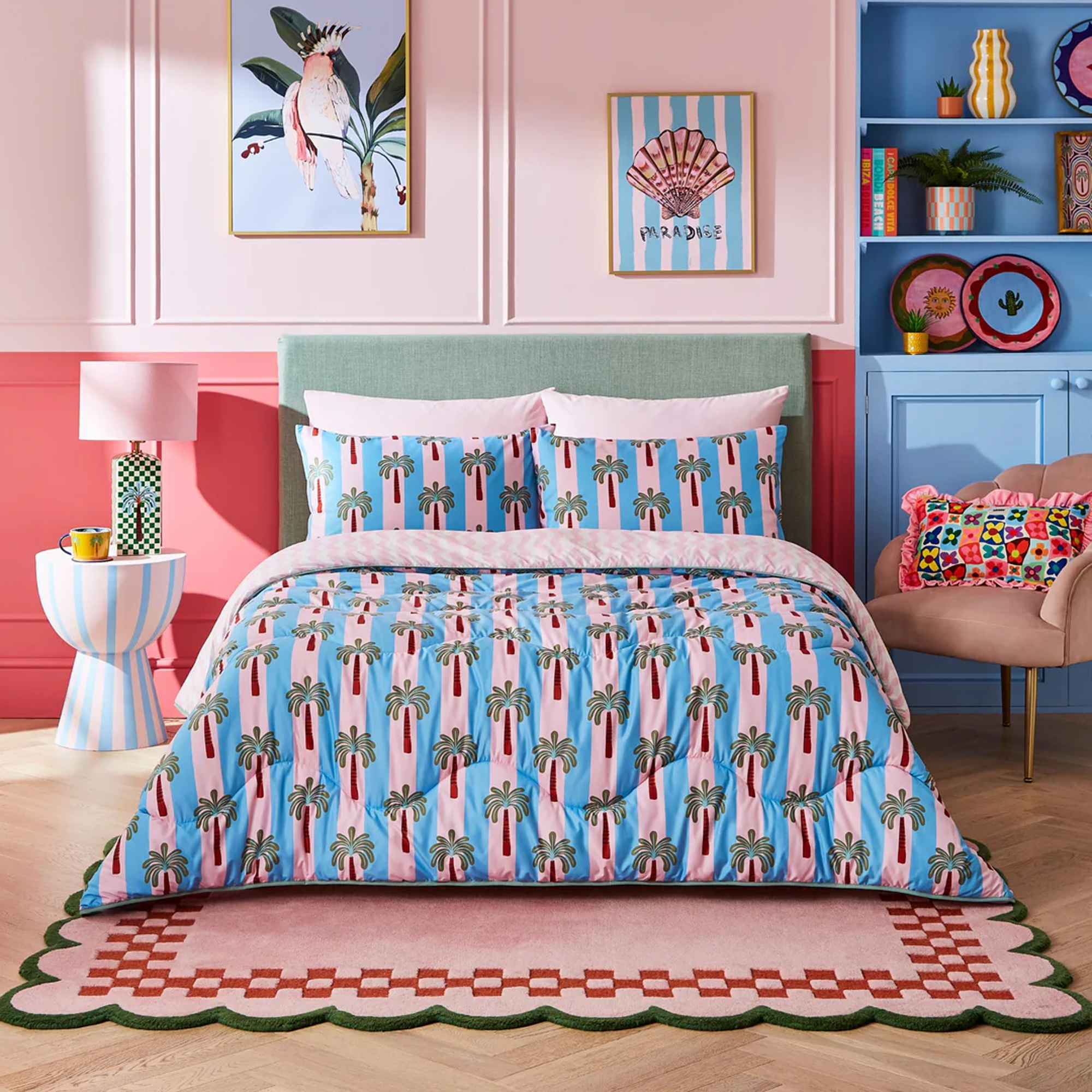 Night Lark x Eleanor Bowmer, Leopard Coverless Duvet Set