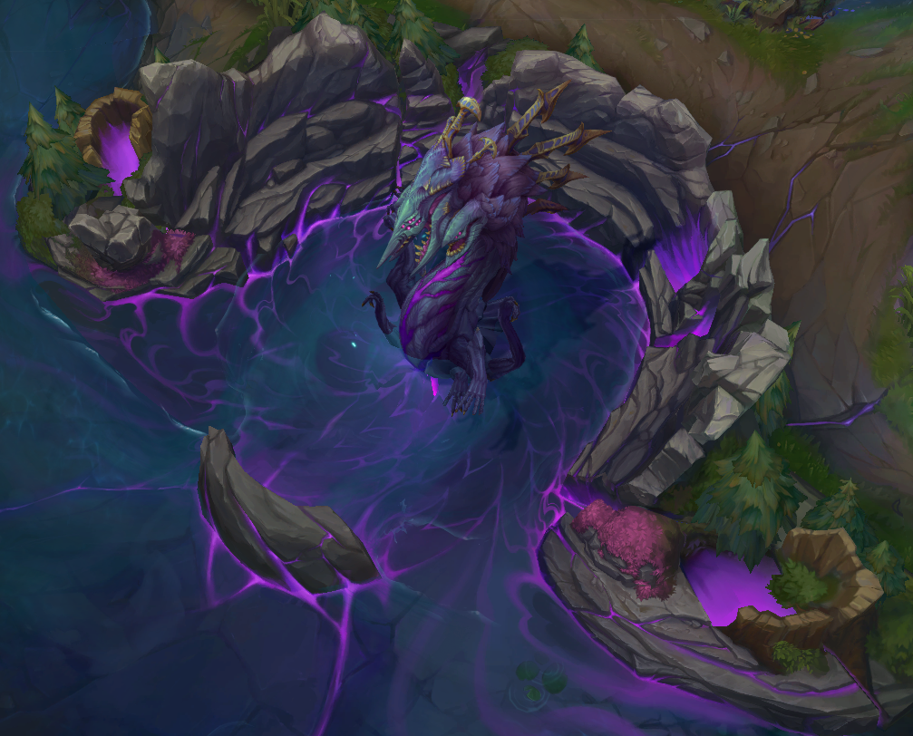 Una de las nuevas formas del Barón en Summoner's Rift para la Temporada 14 de League of Legends.