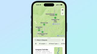 iOS 18 Maps trail maps