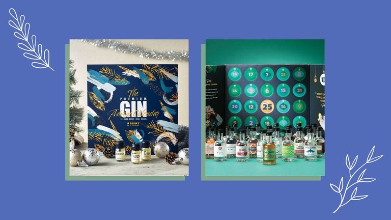Two of the best gin advent calendars from Master of Malt and The Craft Gin Club shown side-by-side
