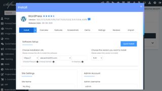 HostGator's Softaculous one-click installer for WordPress