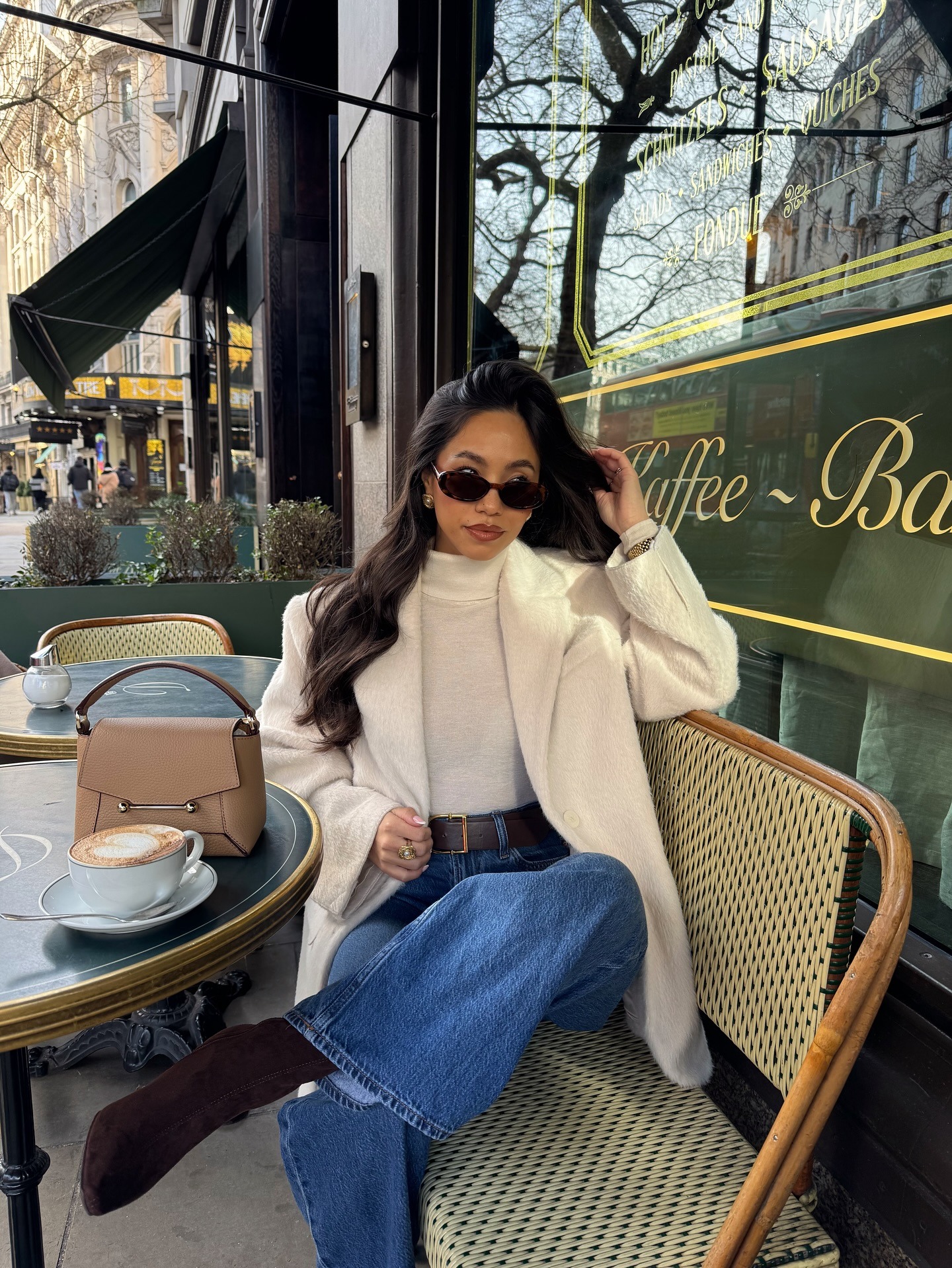 Fashion person Olivia Miller wears a Gen z workwear capsule wardrobe outfit,