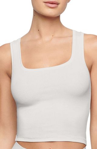 Stretch Cotton Rib Tank