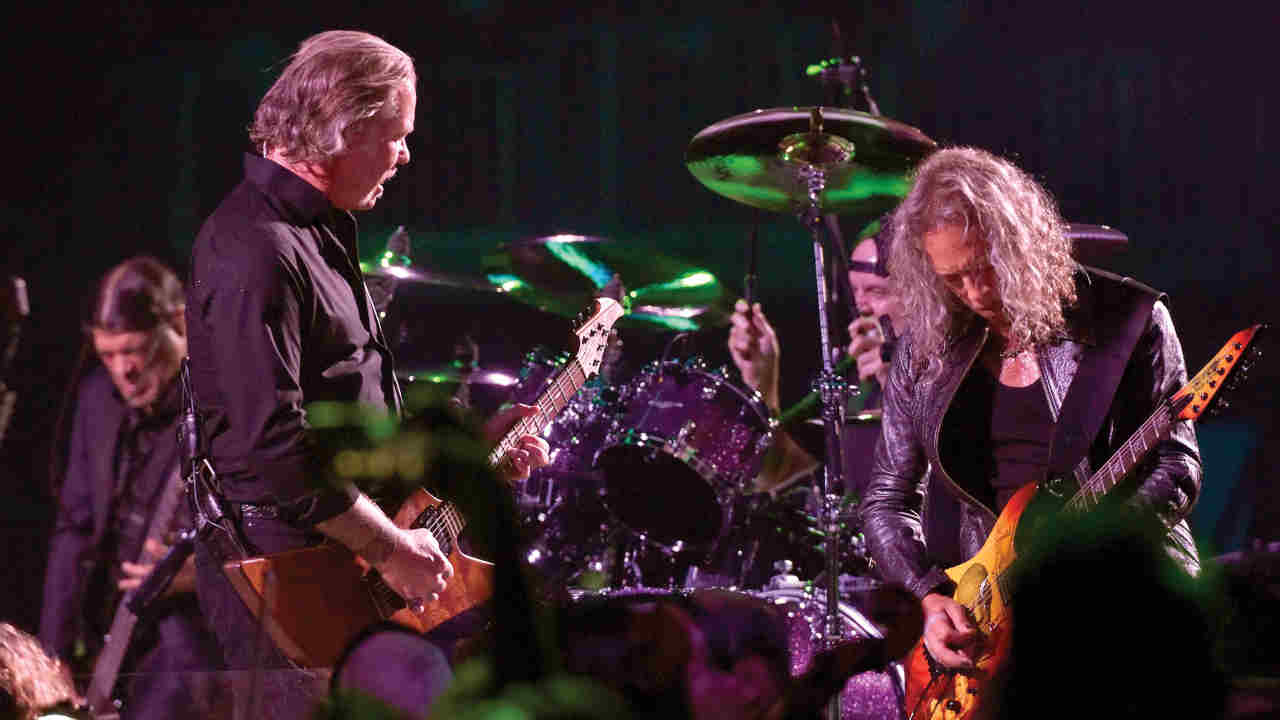 Metallica performing with the San Francisco Symphony during the S&amp;amp;M2 shows in 2019